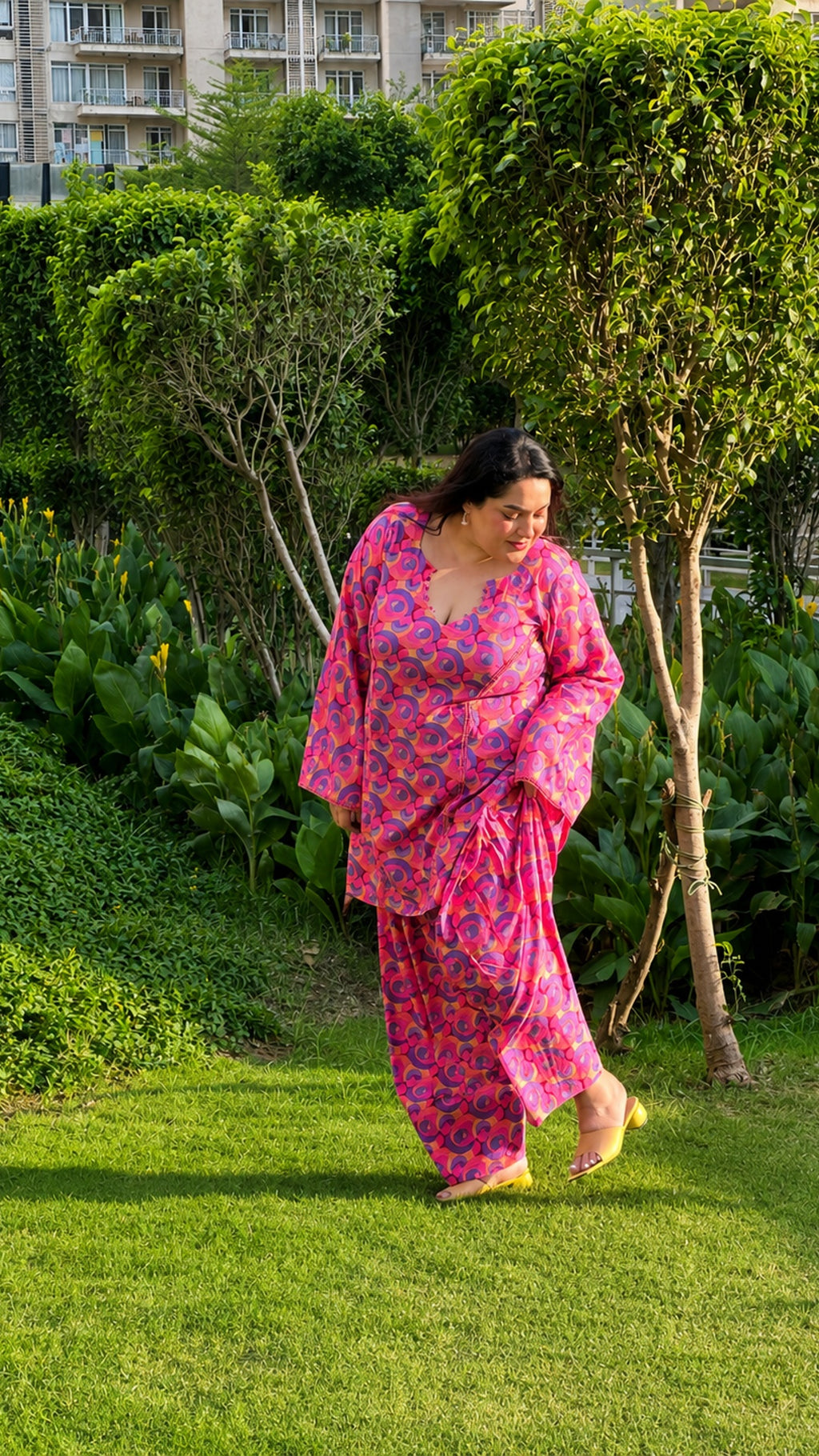 Gulabi Farshi Co-ord Set