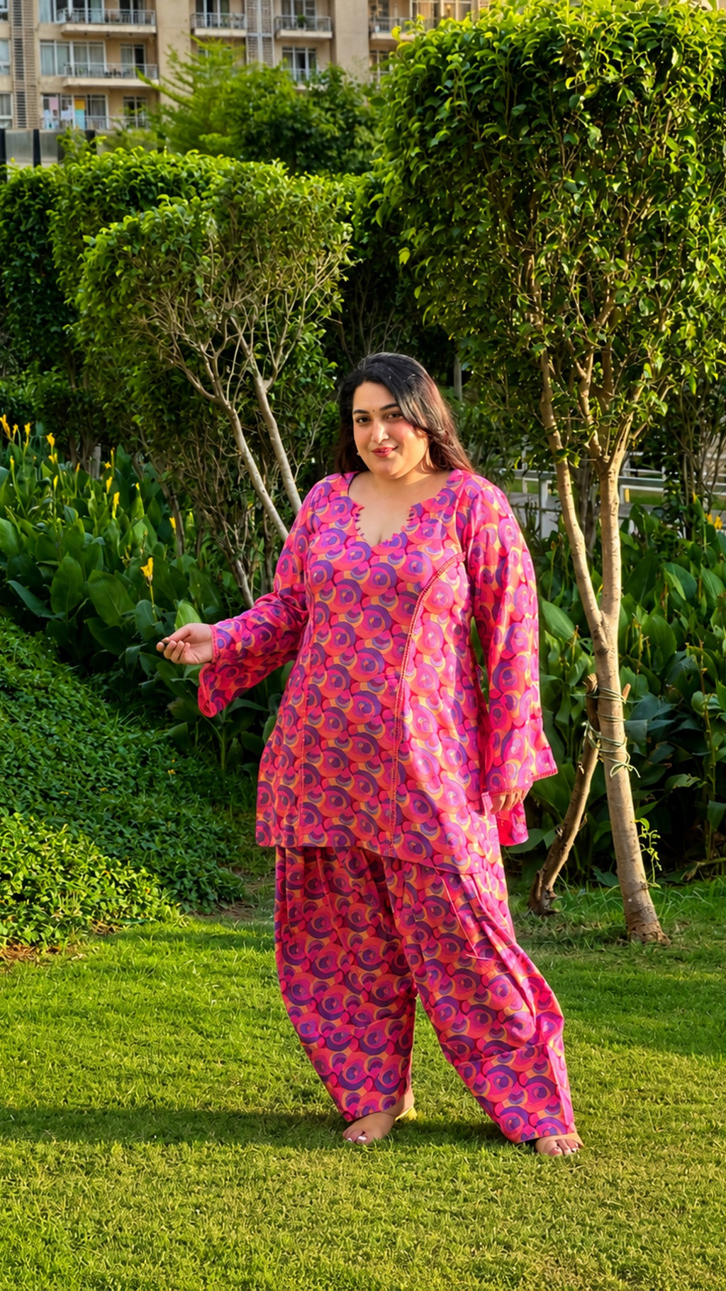 Gulabi Farshi Co-ord Set