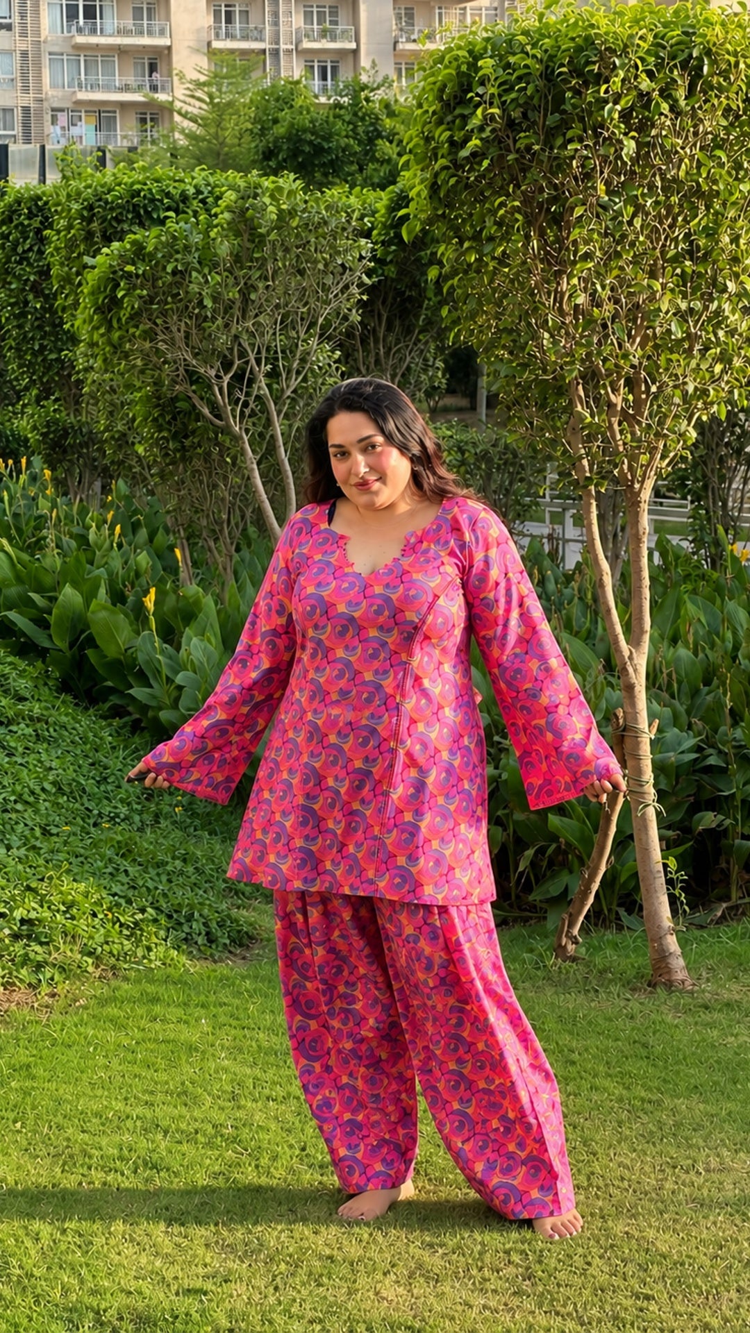 Gulabi Farshi Co-ord Set