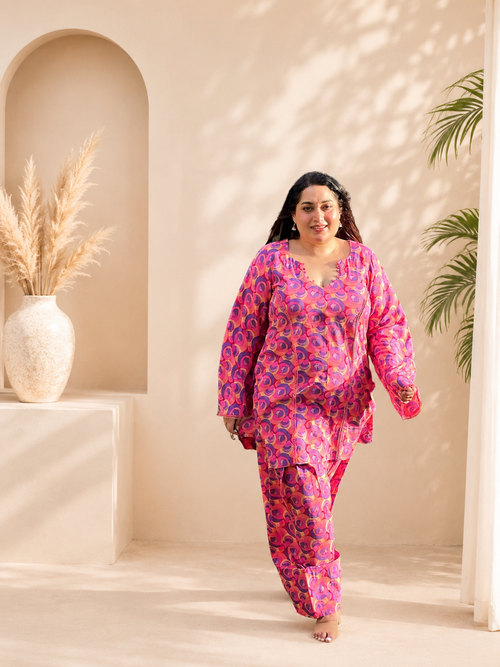 Gulabi Farshi Co-ord Set