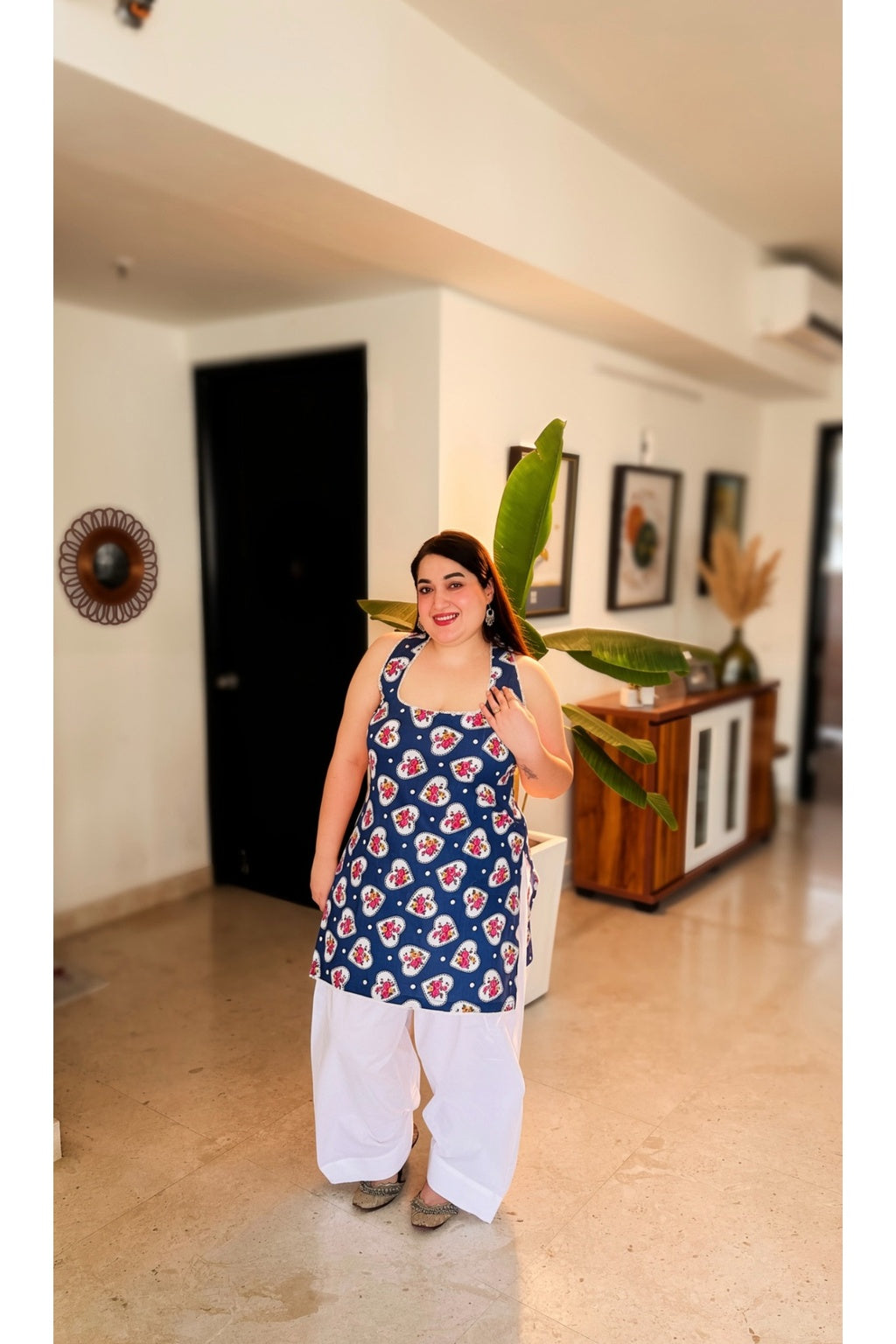 Halter neck Hearts farshi co-ord set