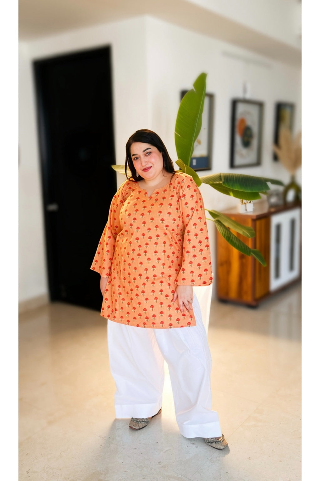 Pretty Peach Farshi Co-ord set