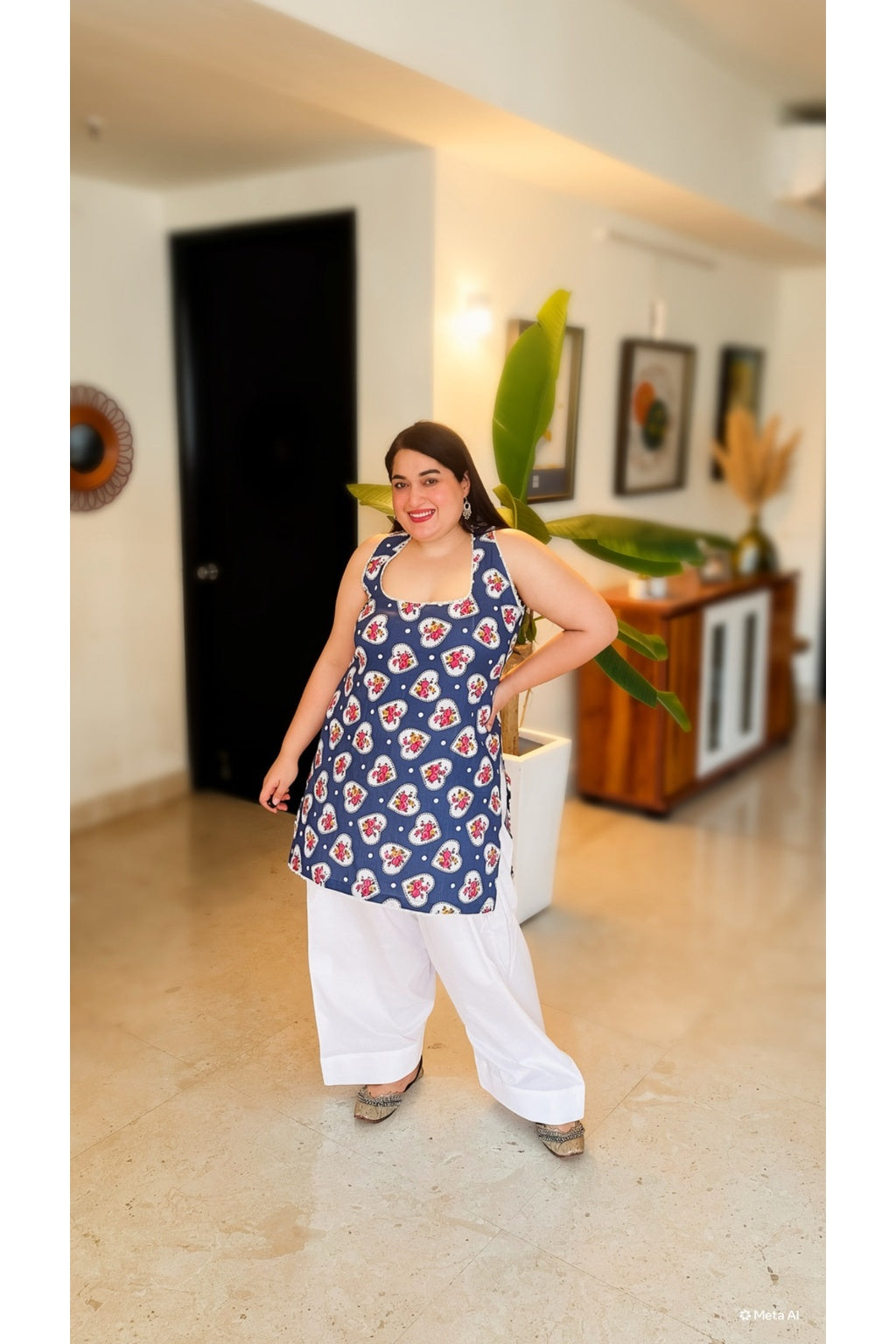 Halter neck Hearts farshi co-ord set