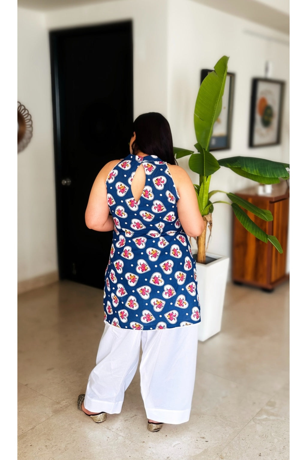 Halter neck Hearts farshi co-ord set