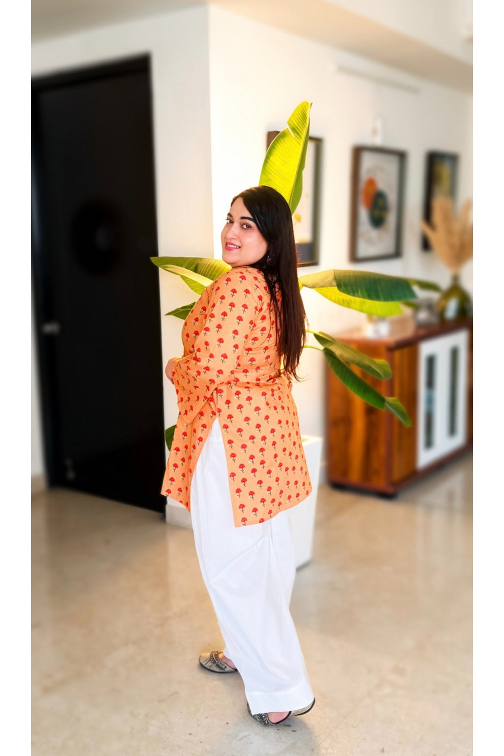 Pretty Peach Farshi Co-ord set